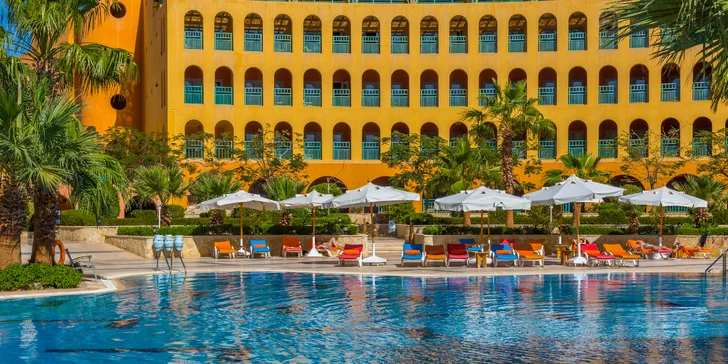 All inclusive rodinná dovolená v Egyptě vč. letenky: 5* hotel Strand Taba Heights Beach, dítě za cenu letenky