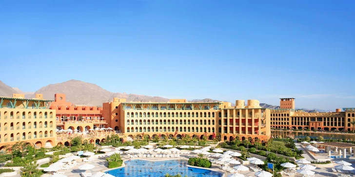 All inclusive rodinná dovolená v Egyptě vč. letenky: 5* hotel Strand Taba Heights Beach, dítě za cenu letenky