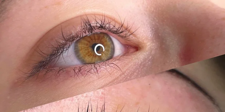 Lash lifting řas nebo laminace obočí vč. barvení