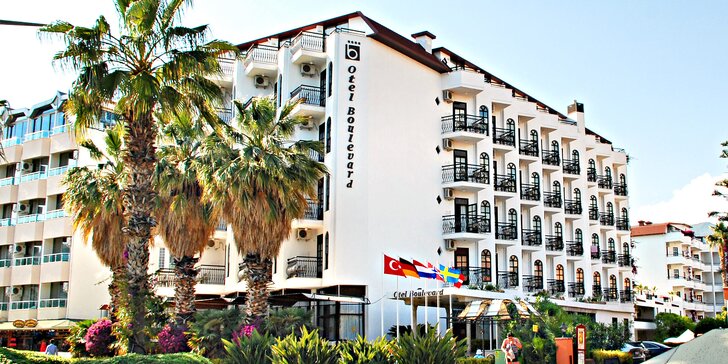 Turecká riviéra: 7 nocí v hotelu Boulevard**** u pláže, strava all inclusive a letenky v ceně