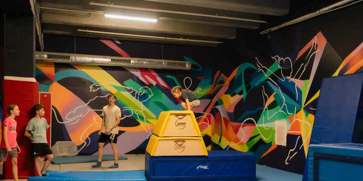 Vstupy nebo permanentky do Jump Academy Olomouc: trampolíny, ninja dráha, parkour zóna i 9D kino