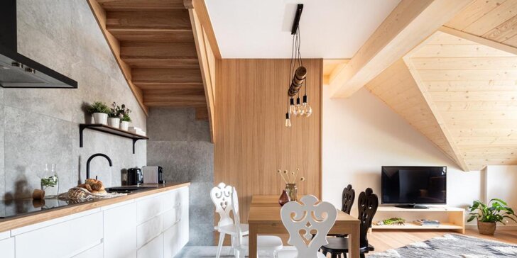 Příjemný pobyt na okraji Zakopaného: luxusní apartmány s vybavenou kuchyňkou, až 3 osoby zdarma