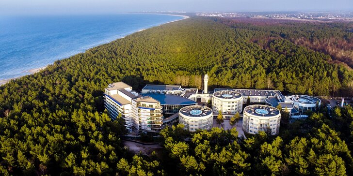 Luxusní wellness pobyt u Baltu: hotel 2 min. od písečné pláže i neomezeně wellness, akce 2 děti zdarma