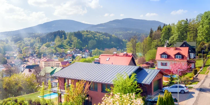 Pronájem vily ve Svobodě nad Úpou: chata v Krkonoších s bazénem a saunou, až 14 osob