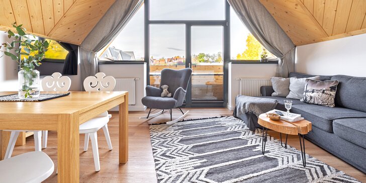 Příjemný pobyt na okraji Zakopaného: luxusní apartmány s vybavenou kuchyňkou, až 3 osoby zdarma