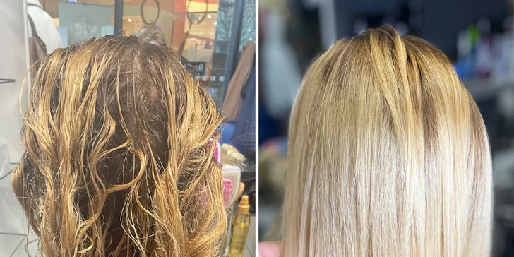 Hloubková regenerace pro poškozené vlasy, mytí, střih i závěrečný styling: všechny délky vlasů