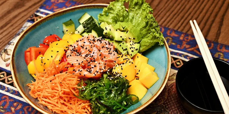 Prvotřídní sushi sety či poke bowl v restauraci Ararat: losos, úhoř či tuňák i krevety