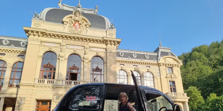 Vyhlídková jízda po Karlových Varech v londýnském taxi Black cab až pro 4 osoby