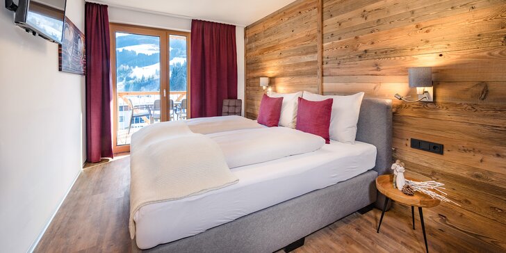 Rakouské Alpy v moderním apartmánu s kuchyňkou a možností snídaní