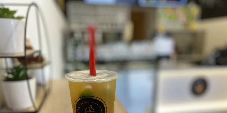 Jeden nápoj na výběr z celé nabídky: milk tea, matcha nebo fruit tea