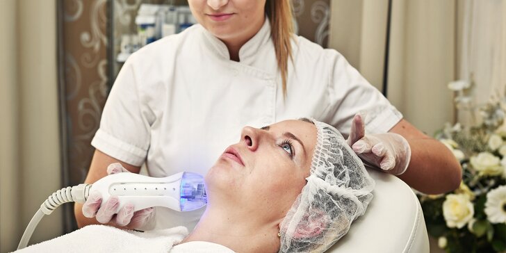 Kosmetické ošetření problematické a aknózní pleti pomocí plazmových toků a přístroje Face-Up
