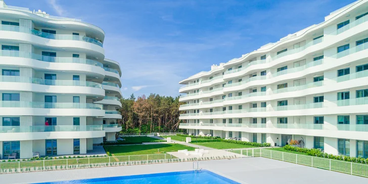 Nové krásné apartmány u Baltského moře až pro 4 osoby: mezi mořem a jezerem, v létě bazén