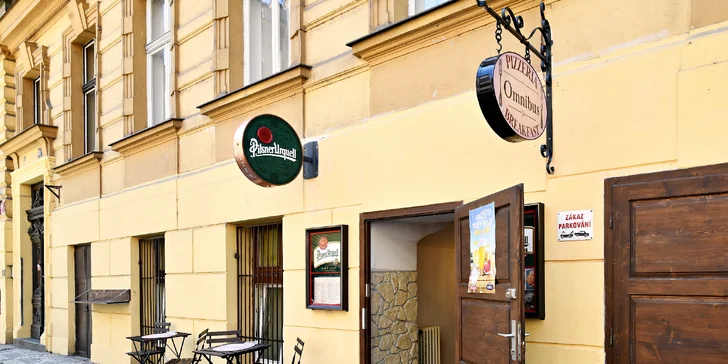 Otevřené vouchery do italské restaurace na Smíchově v hodnotě 500–1500 Kč