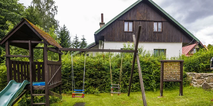 Dovolená v Krkonoších: polopenze, jízda na zip-line a zahrada plná her