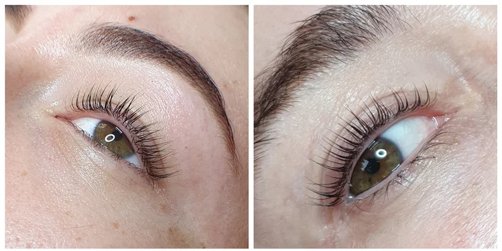 Smyslný pohled i bez umělých řas: lash lifting s barvením a výživou řas