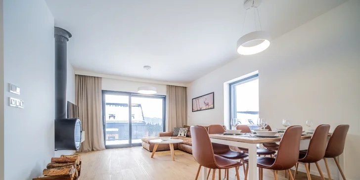 Moderní apartmán v přírodě u Lipna až pro 10 osob