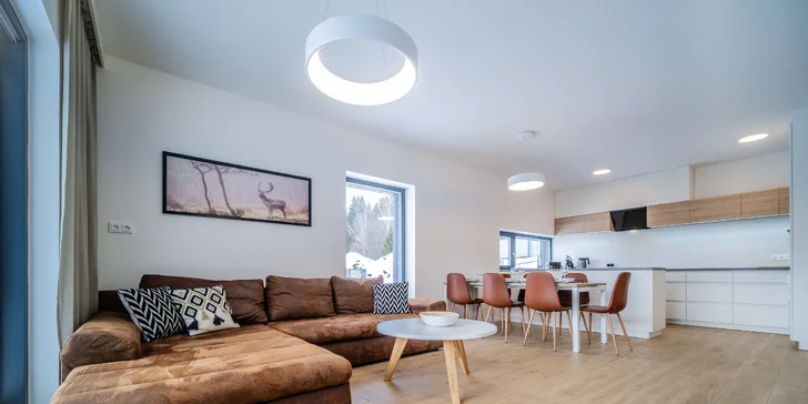 Moderní apartmán v přírodě u Lipna až pro 10 osob