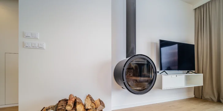 Moderní apartmán v přírodě u Lipna až pro 10 osob