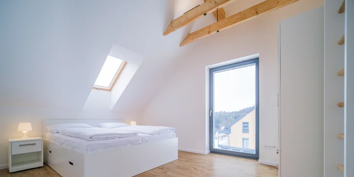 Moderní apartmán v přírodě u Lipna až pro 10 osob