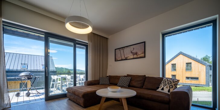 Moderní apartmán v přírodě u Lipna až pro 10 osob