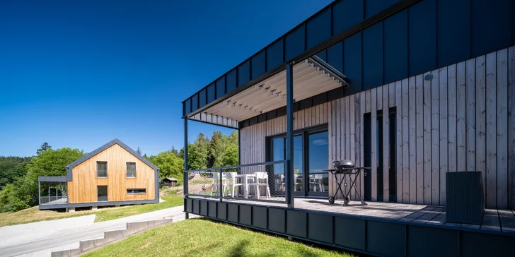 Moderní apartmán v přírodě u Lipna až pro 10 osob