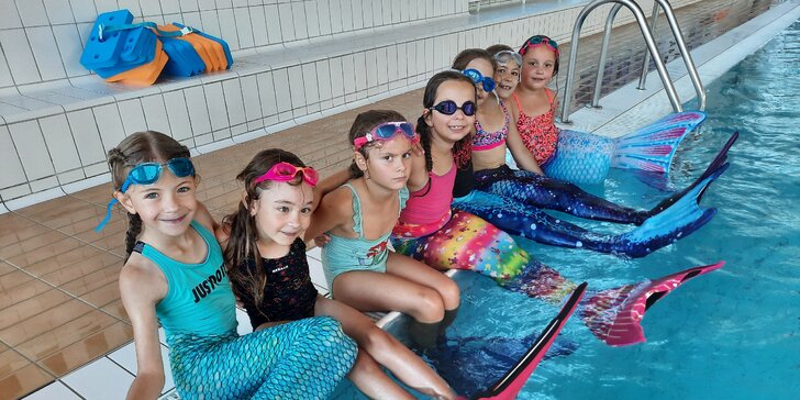 Záplava zábavy: Plavání s monoploutví pro děti - lekce i příměstský tábor