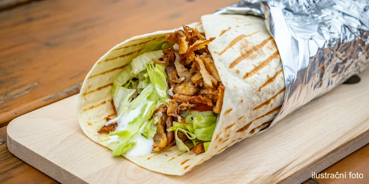 Dokonalý kebab s hovězím či kuřecím masem, dipem dle výběru i ovčím sýrem na Evropské