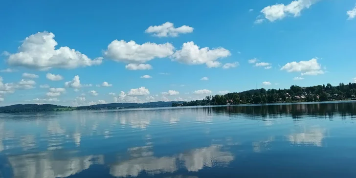 Apartmány v Horní Plané s výhledem na Lipno: venkovní posezení s grilem, infrasauna