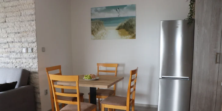 Apartmány v Horní Plané s výhledem na Lipno: venkovní posezení s grilem, infrasauna