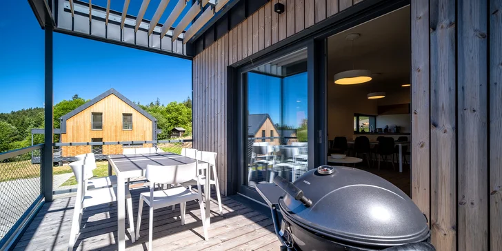 Moderní apartmán v přírodě u Lipna až pro 10 osob