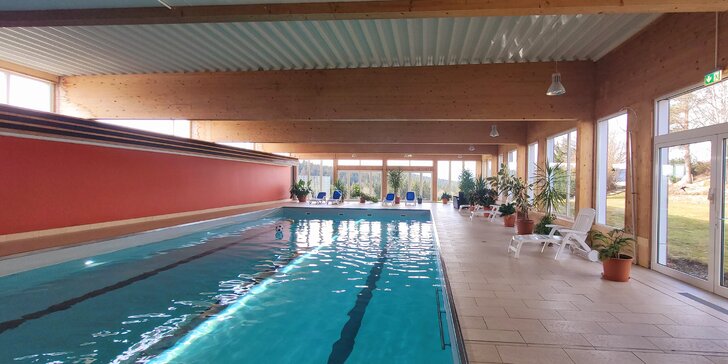 Pronájem apartmánu na německé straně Šumavy i vstupy do wellness s krytým bazénem a saunou