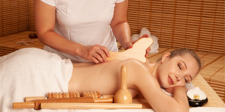 Relaxační a ruční lymfatická masáž nebo reflexní terapie se solnou lázní