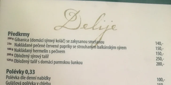 Masové hody: pečené vepřové koleno, staročeský talíř s kachnou a zelím či mix grill pro 2 osoby