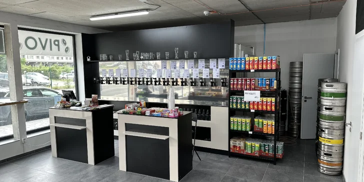 Otevřený voucher na 300 či 500 Kč na jakékoliv točené pivo či nealko z pivotéky Freš Beer