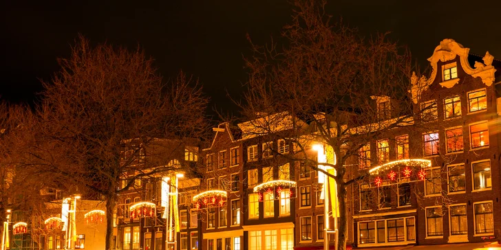 Adventní zájezd do Amsterdamu: letecky na 2 noci se snídaní, program s průvodcem i individuální volno