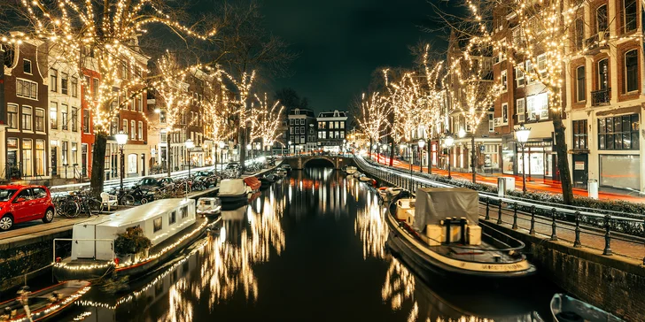 Adventní zájezd do Amsterdamu: letecky na 2 noci se snídaní, program s průvodcem i individuální volno