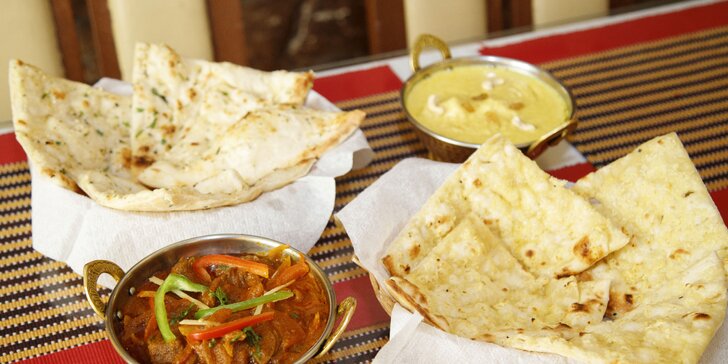 Otevřený voucher v hodnotě 250–1500 Kč na cokoli z menu v indické a bagladéšské restauraci
