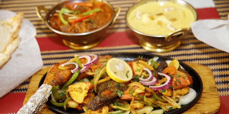 Otevřený voucher v hodnotě 250–1500 Kč na cokoli z menu v indické a bagladéšské restauraci