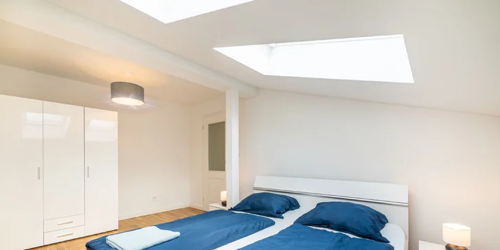 Pohoda v centru Prahy pro 2–4 osoby: moderní apartmány s kuchyňkou