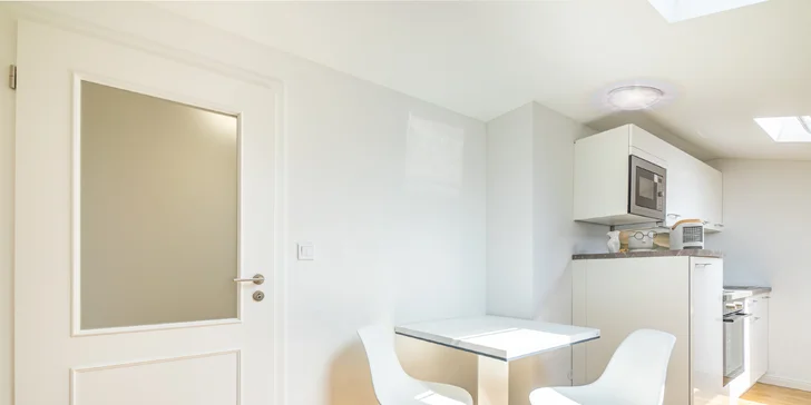 Pohoda v centru Prahy pro 2–4 osoby: moderní apartmány s kuchyňkou