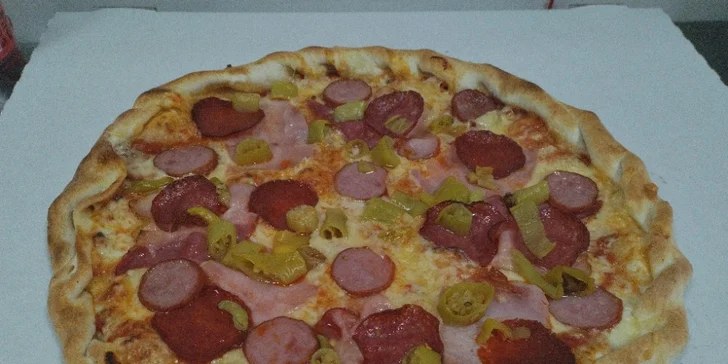Pizza až domů: křupavá pizza ⌀ 45 cm dle výběru s rozvozem po celé Ostravě