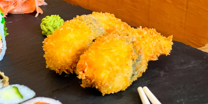 Pestré sushi sety: 54 nebo 62 ks s avokádem, okurkou, tuňákem i lososem
