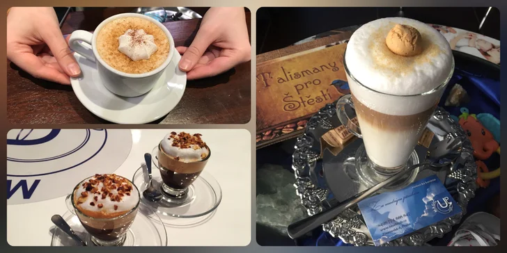 Latte s příchutí i káva z džezvy, originální limonáda nebo čaj s bylinkami a kořením: 1-2 os.