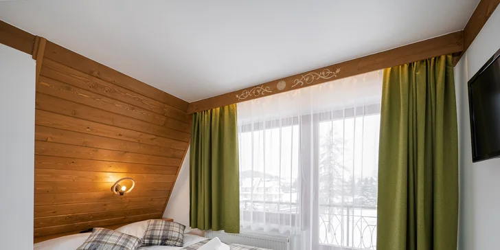 Lesní apartmány blízko aquaparku Terma Bania: privátní wellness, snídaně a slevy na zábavu