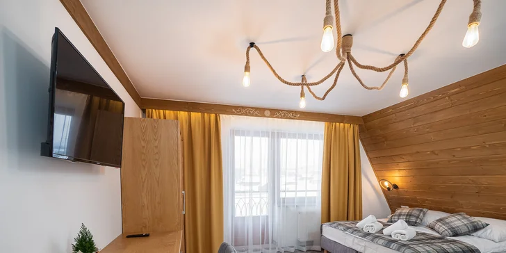 Lesní apartmány kousek od aquaparku Terma Bania: wellness, snídaně a slevy na zábavu