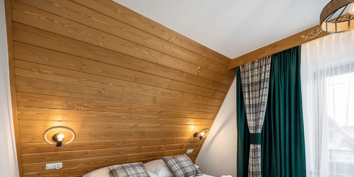 Lesní apartmány blízko aquaparku Terma Bania: privátní wellness, snídaně a slevy na zábavu