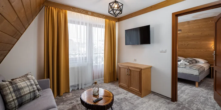Lesní apartmány kousek od aquaparku Terma Bania: wellness, snídaně a slevy na zábavu