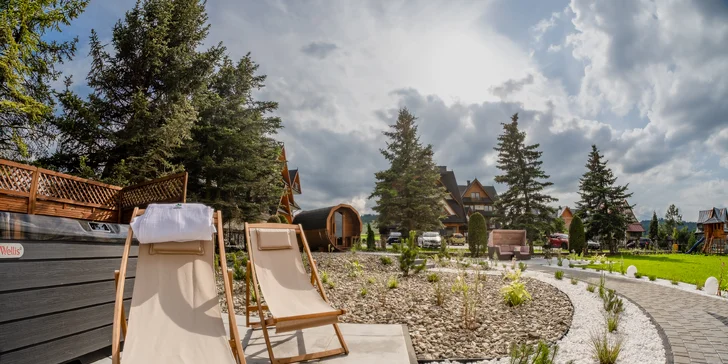 Lesní apartmány blízko aquaparku Terma Bania: wellness, slevy a snídaně v ceně