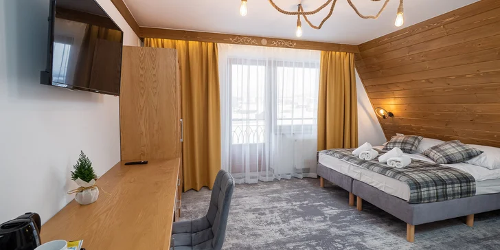 Lesní apartmány blízko aquaparku Terma Bania: privátní wellness, snídaně a slevy na zábavu