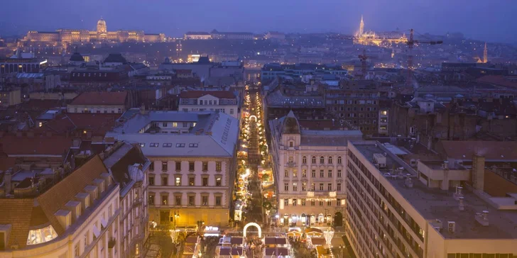 Do Budapešti vlakem: víkend s návštěvou vánočních trhů a 2 noci v hotelu
